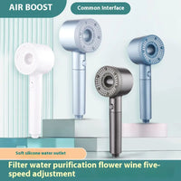 City Choice™Spray Hair Dryer Shower Head One-click Water Stop Boost Nozzle