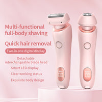 City Choice™2 In 1 Hair Removal Epilator USB Rechargeable Trimmer Women Body Razor